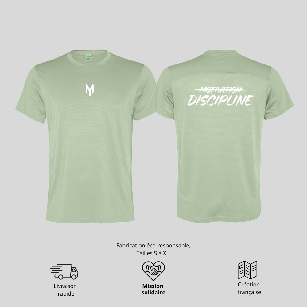 T-shirt Discipline over Motivation