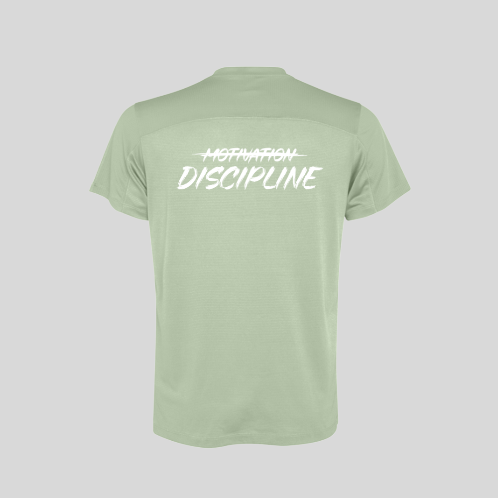 T-shirt Discipline over Motivation