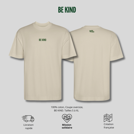 T-shirt beige Be Kind